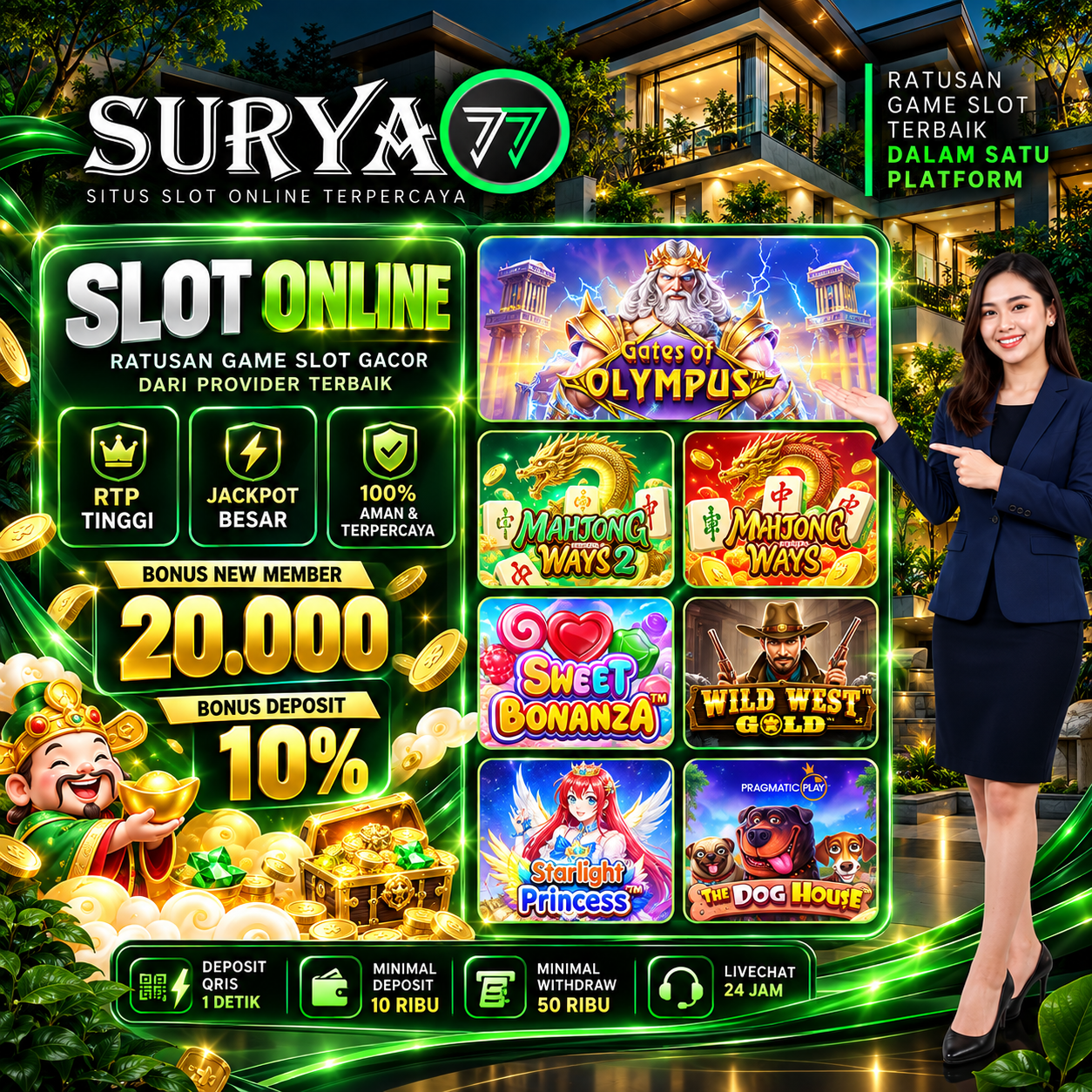 SURYA77 ‼️ Situs Resmi Link Slot Gacor Gampang Menang Rezeki Hari Ini Terbaru